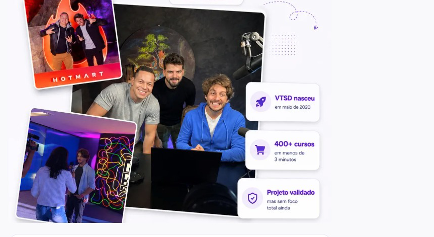 Nascimento do VTSD - 400 cursos em 3 minutos